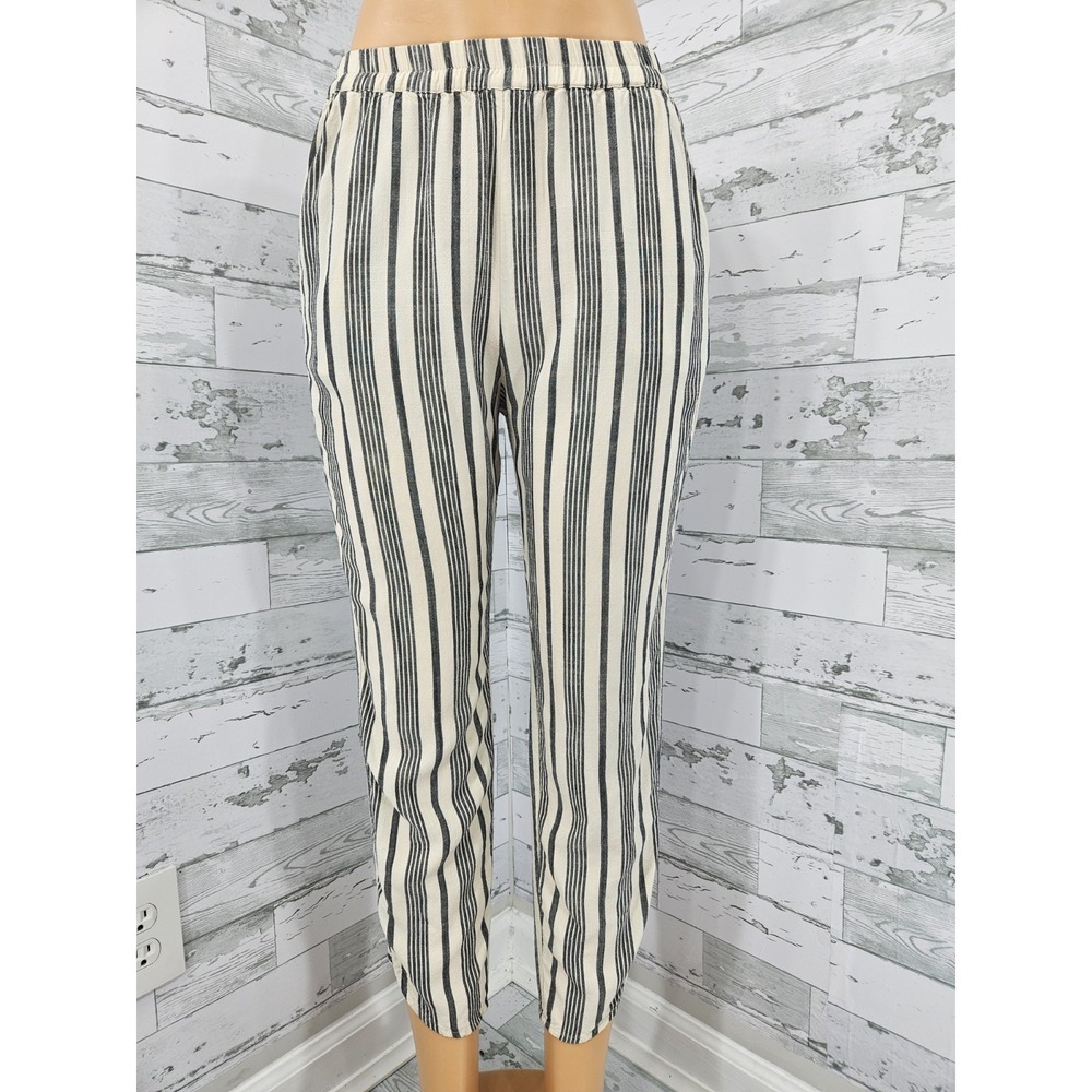 Marine Layer Beige Gray Striped Pants Women Small